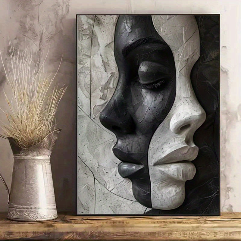 Abstract Female 3D Portrait – DIY Canvas Set for Art Lovers