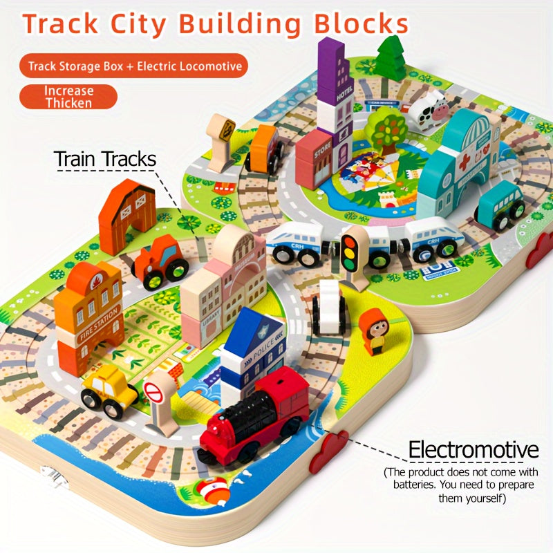 Wooden City Building Blocks Set - Fun Play Experience for Children
