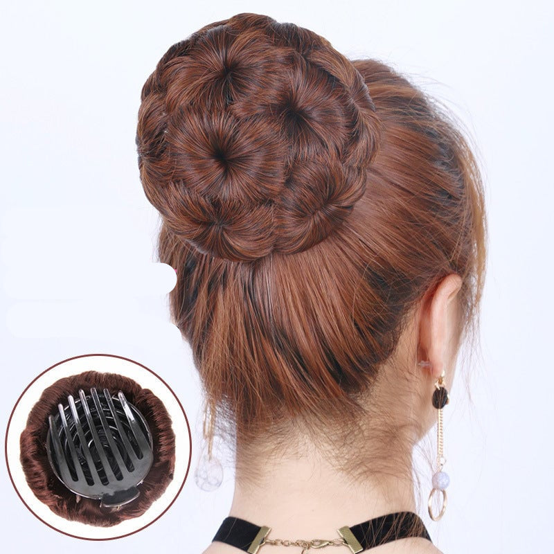 Flower-shaped Hair Clip with Hair Extension – Fiora