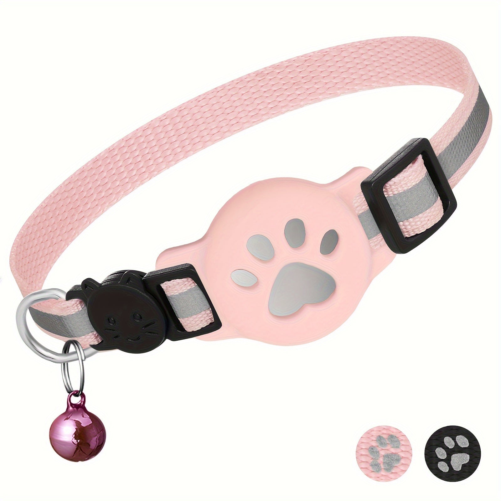 Cat Collar with Safety Buckle and Bell – Adjustable for Cats of Various Sizes