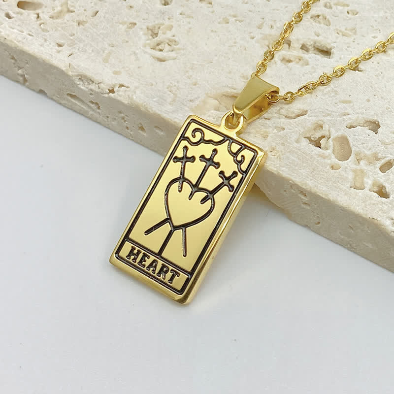 Vintage Tarot Card Luck Pendant – Seraphina