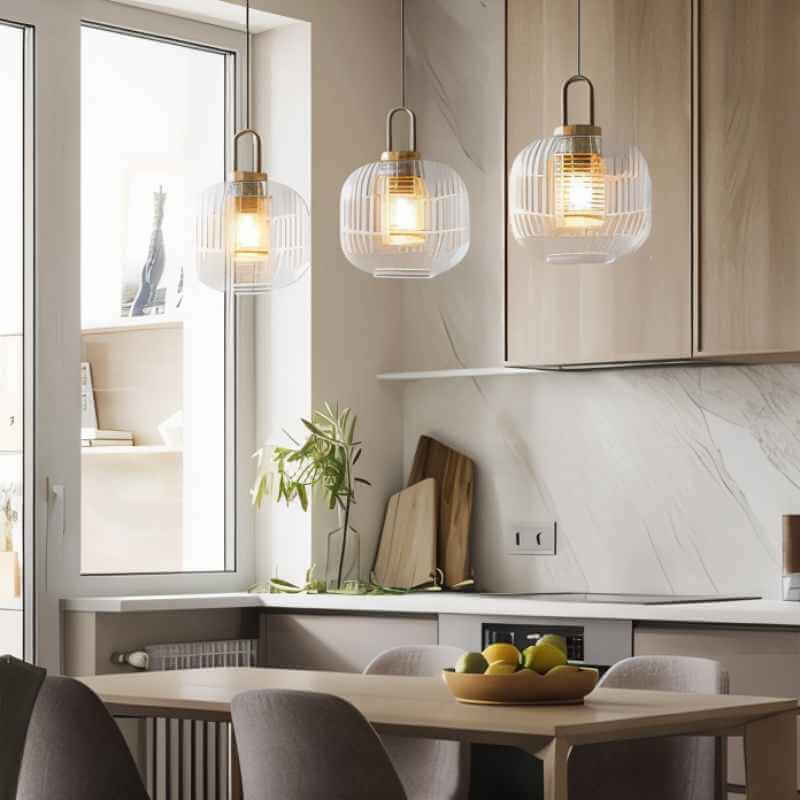 Pendant Light with Glass Shade - Atmospheric Lighting