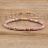 Braided Bracelet with 2.4 mm Natural Stone Beads – Seraphina