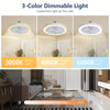 LED Slim Ceiling Fan Light – Dimmable and Quiet