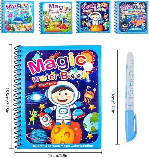 Set of 4 Reusable Watercolour Books – AquaColor Books