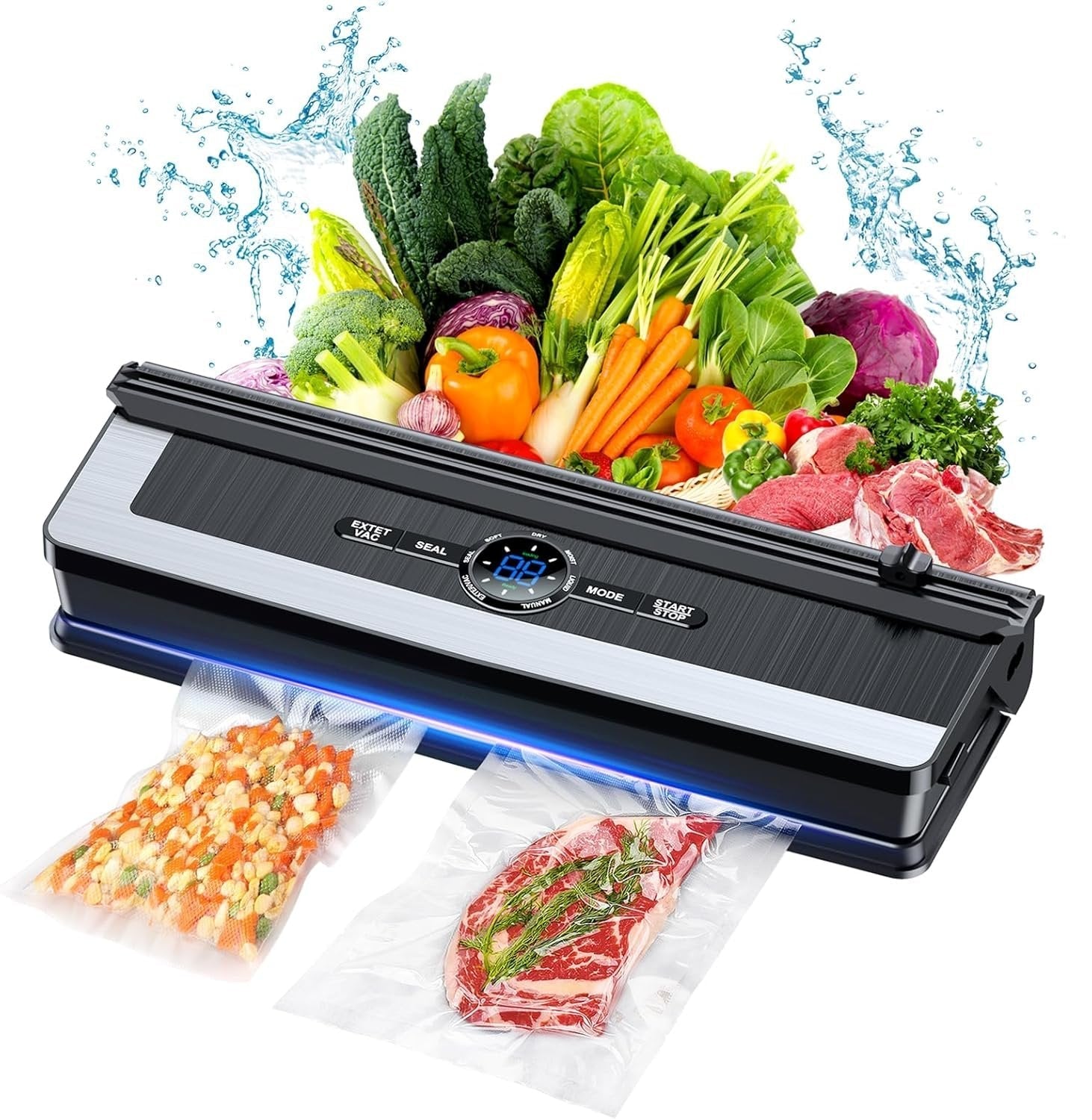 8-in-1 Vacuum Sealer with Built-in Cutter