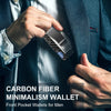 Thin RFID-blocking Carbon Fibre Wallet with Money Clip – CarbonVault