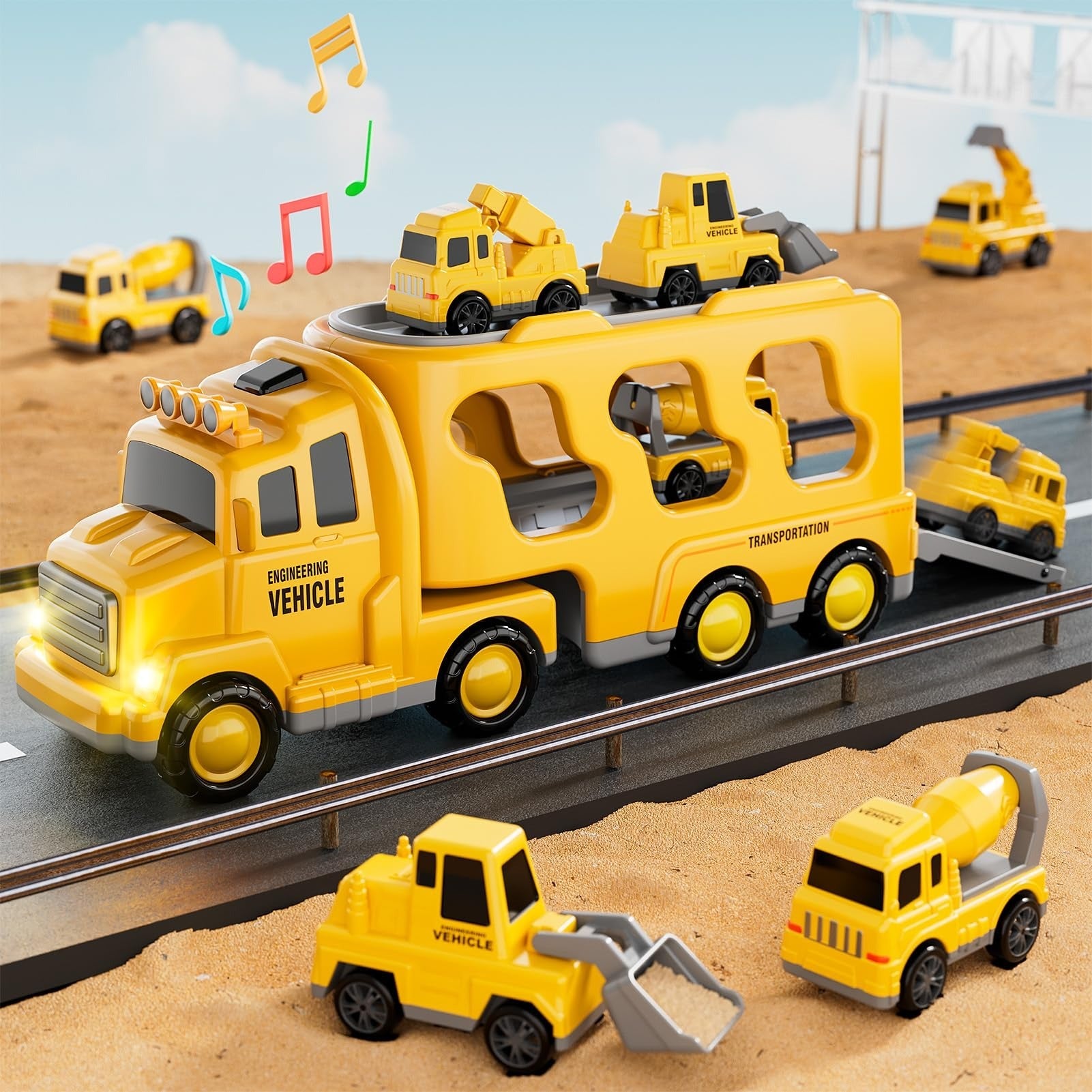 Magical Car City with Light and Sound Effects