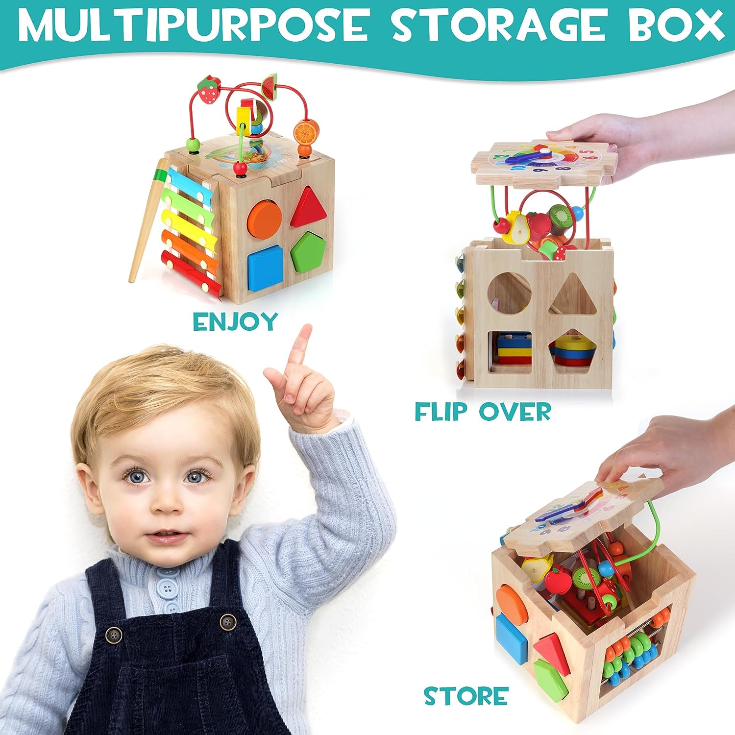8-in-1 Montessori Play Cube – Cubbi