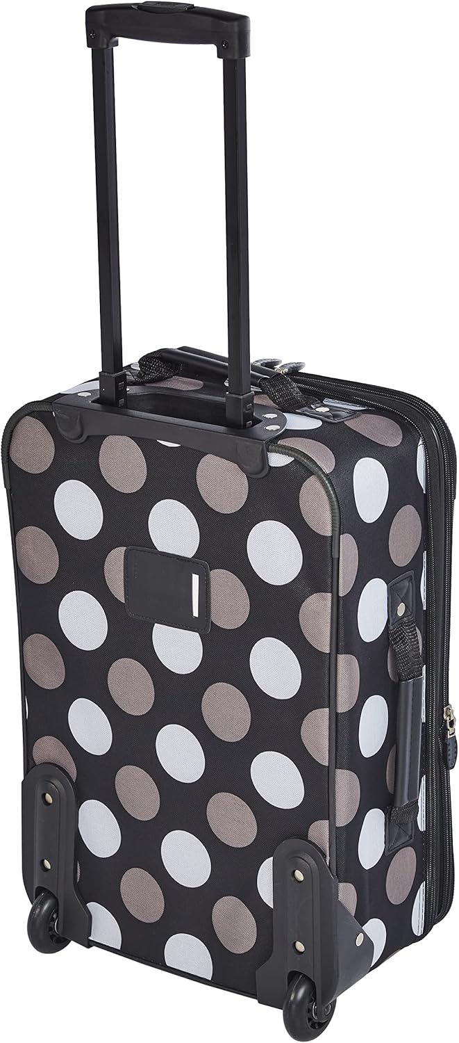 2-Piece Softside Upright Luggage Set with Cabin Bag & Smooth-Running Wheels