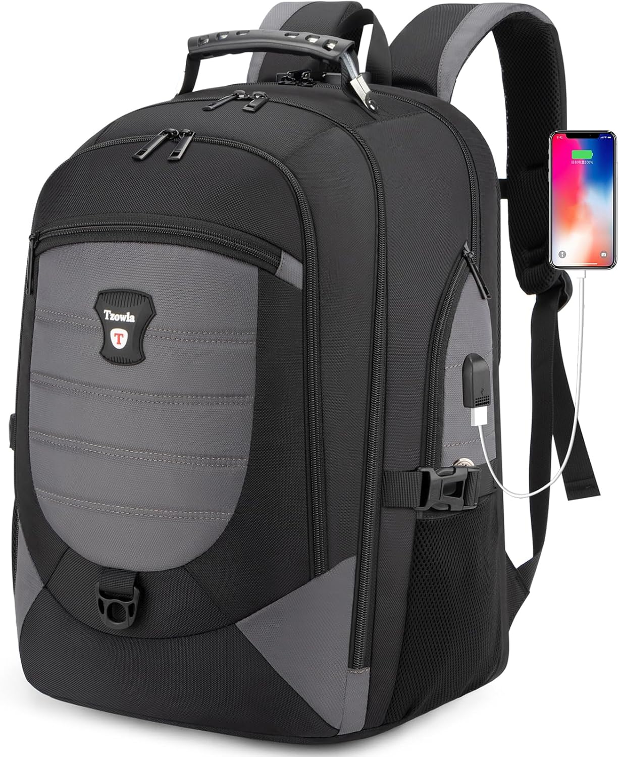 Waterproof Anti-Theft Laptop & Travel Backpack with USB Port – 43.94 cm