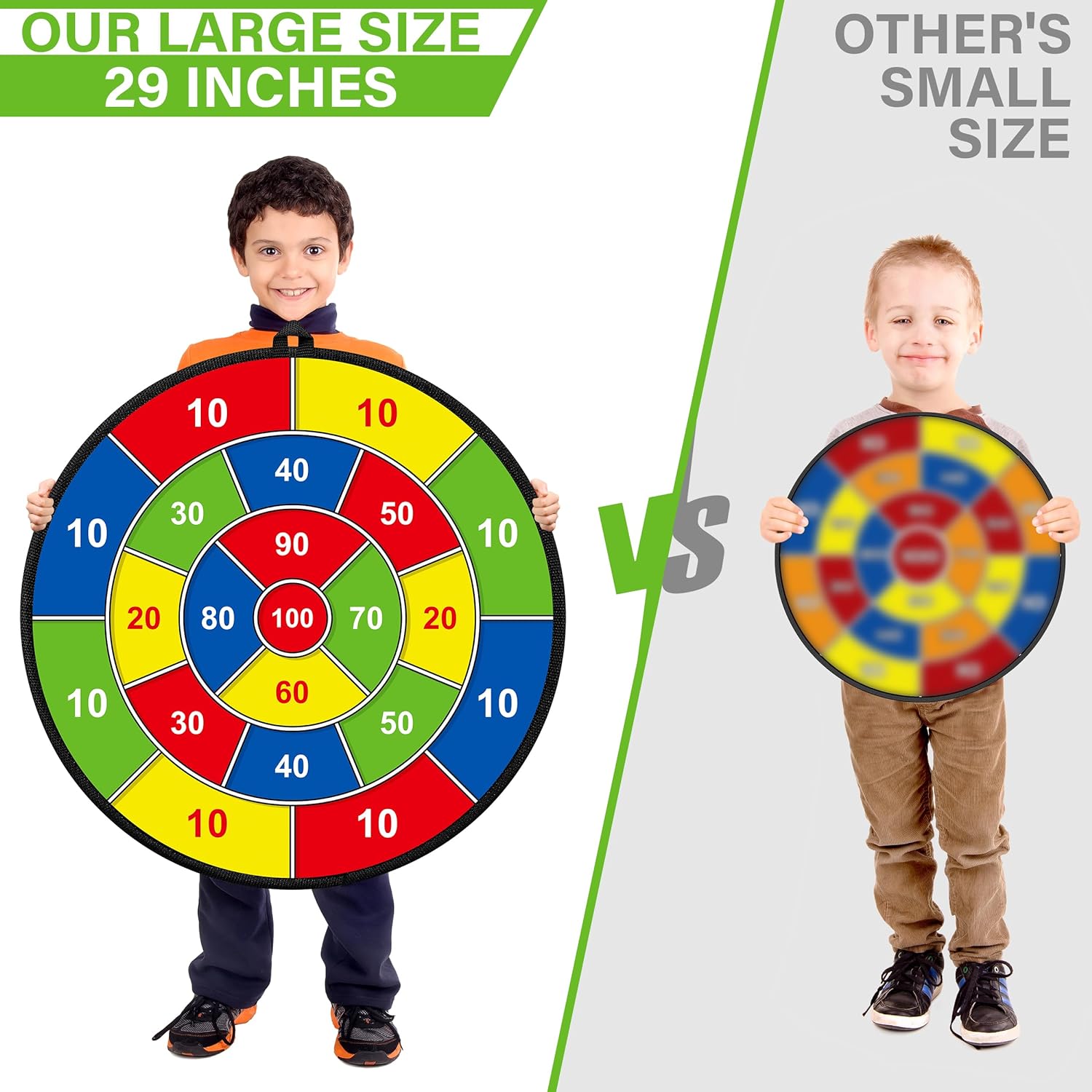 Large Double-Sided Dartboard for Children – Play, Learn, and Relax