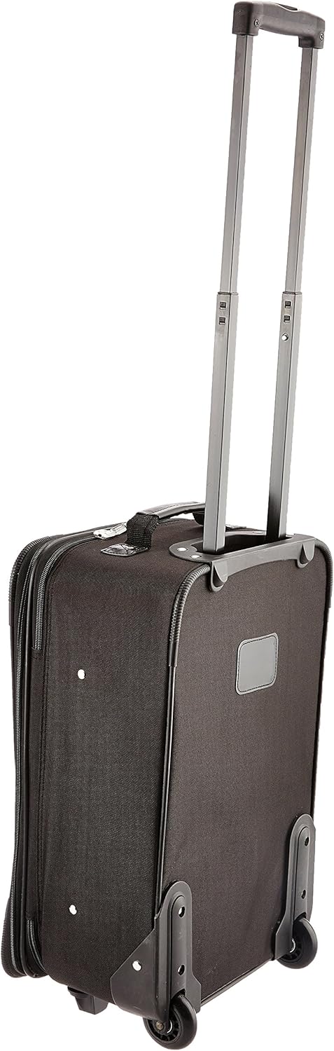 2-Piece Softside Upright Luggage Set with Cabin Bag & Smooth-Running Wheels