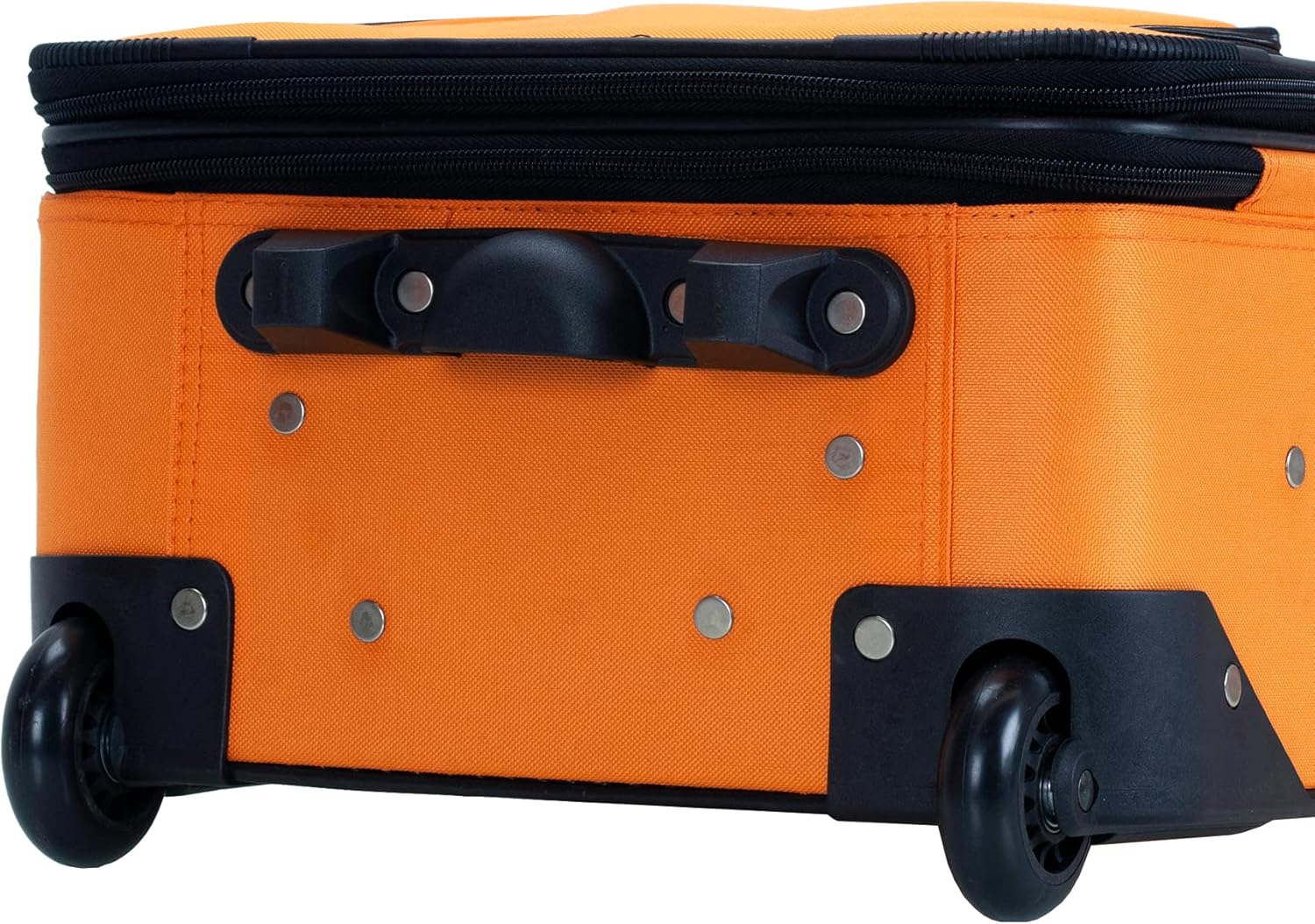 2-Piece Softside Upright Luggage Set with Cabin Bag & Smooth-Running Wheels