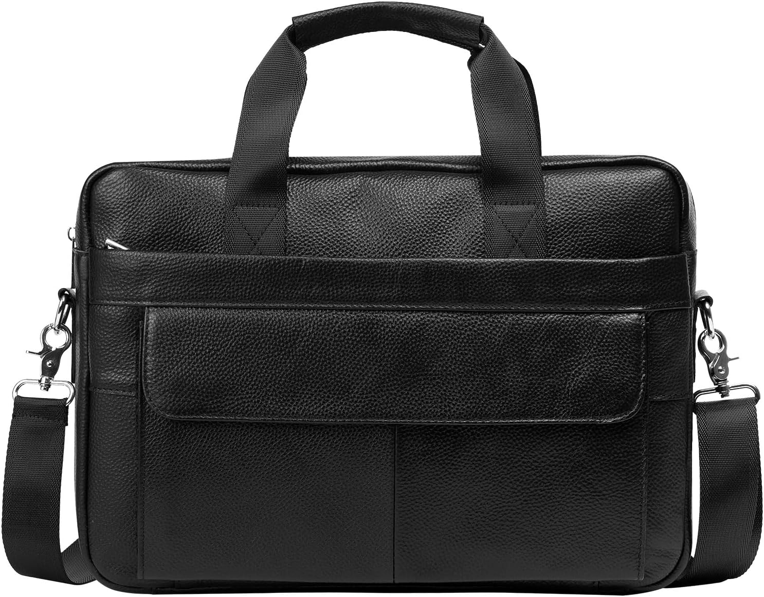 Premium Cowhide 38 cm Business Briefcase with Organiser Compartments