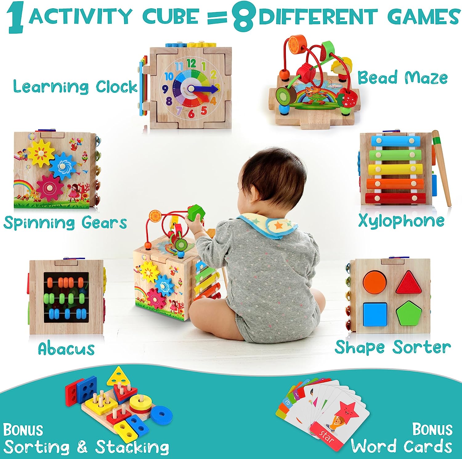 8-in-1 Montessori Play Cube – Cubbi
