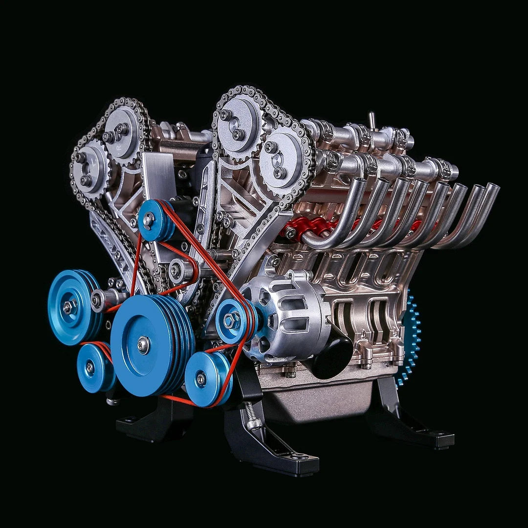 EngineEchelon V8 Heritage Decor | Luxury vintage-inspired V8 engine replica for home, office,