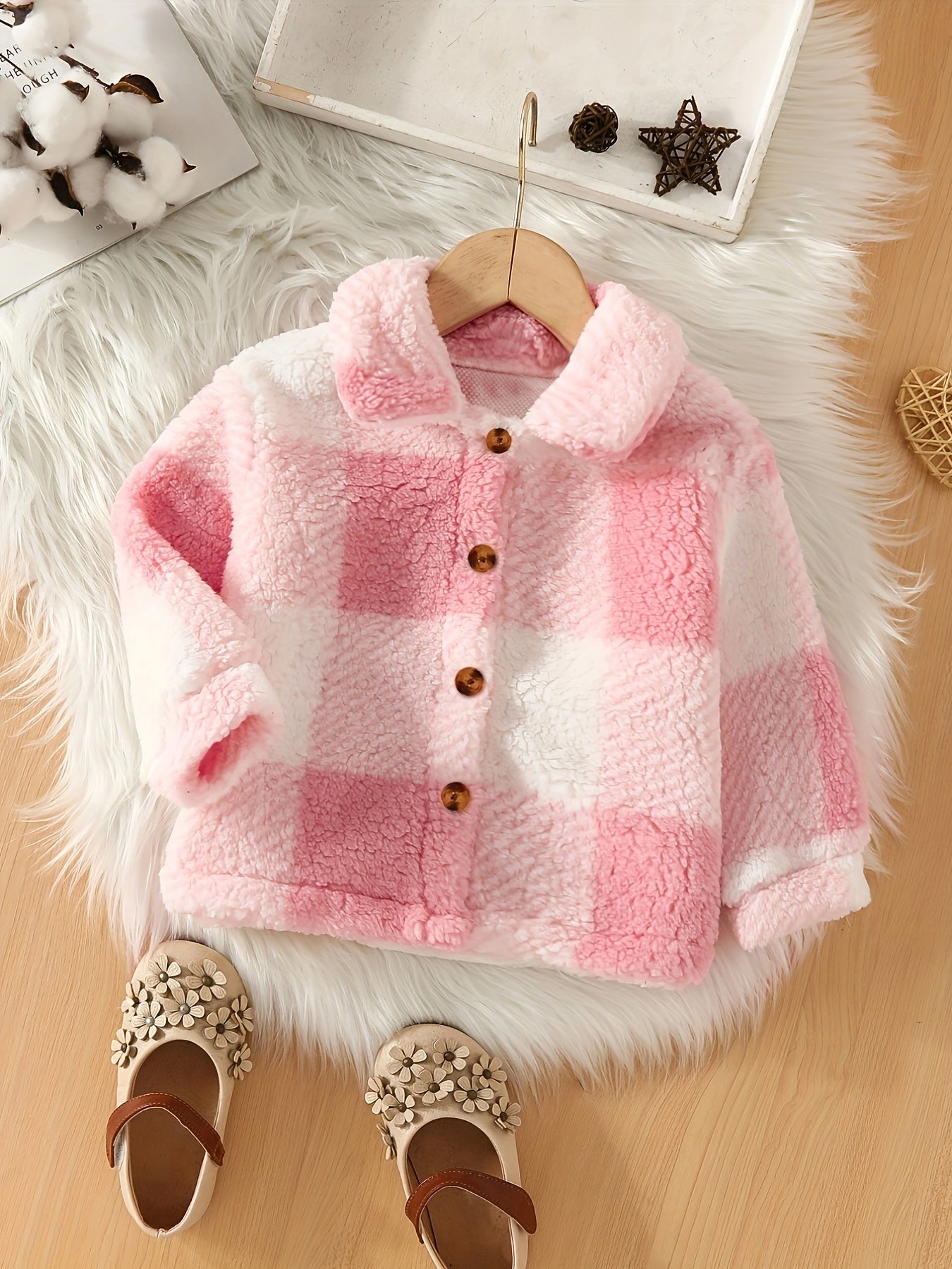 Soft Checked Fleece Jacket Rowie for Kids – Ideal for Chilly Days