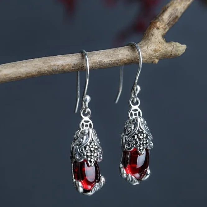 Silver Earrings with Mythical Creature – Aelora