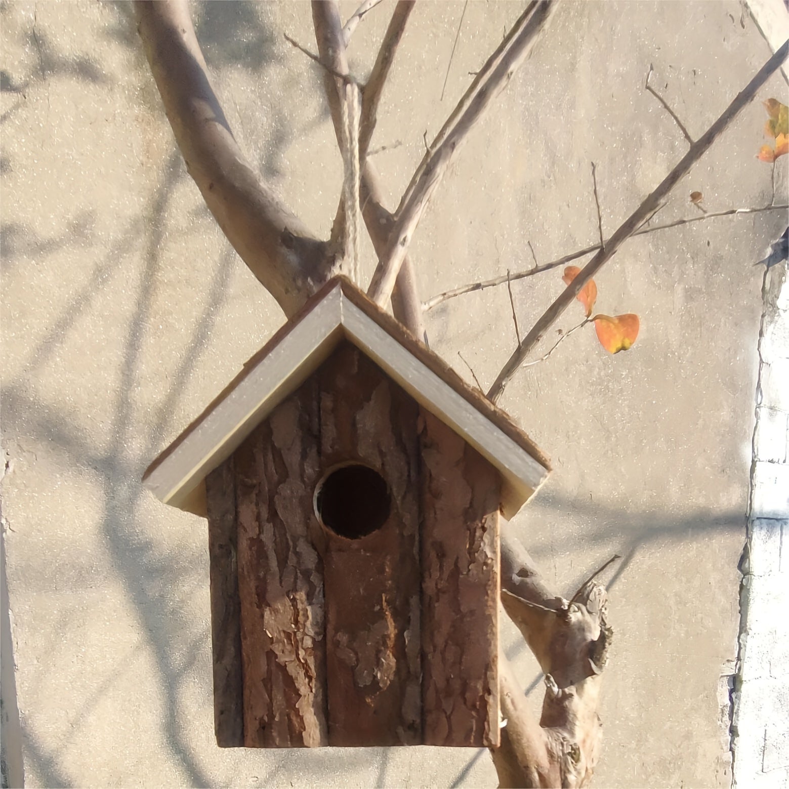 Rustic Wooden Birdhouse – A Cosy Home for Garden Birds