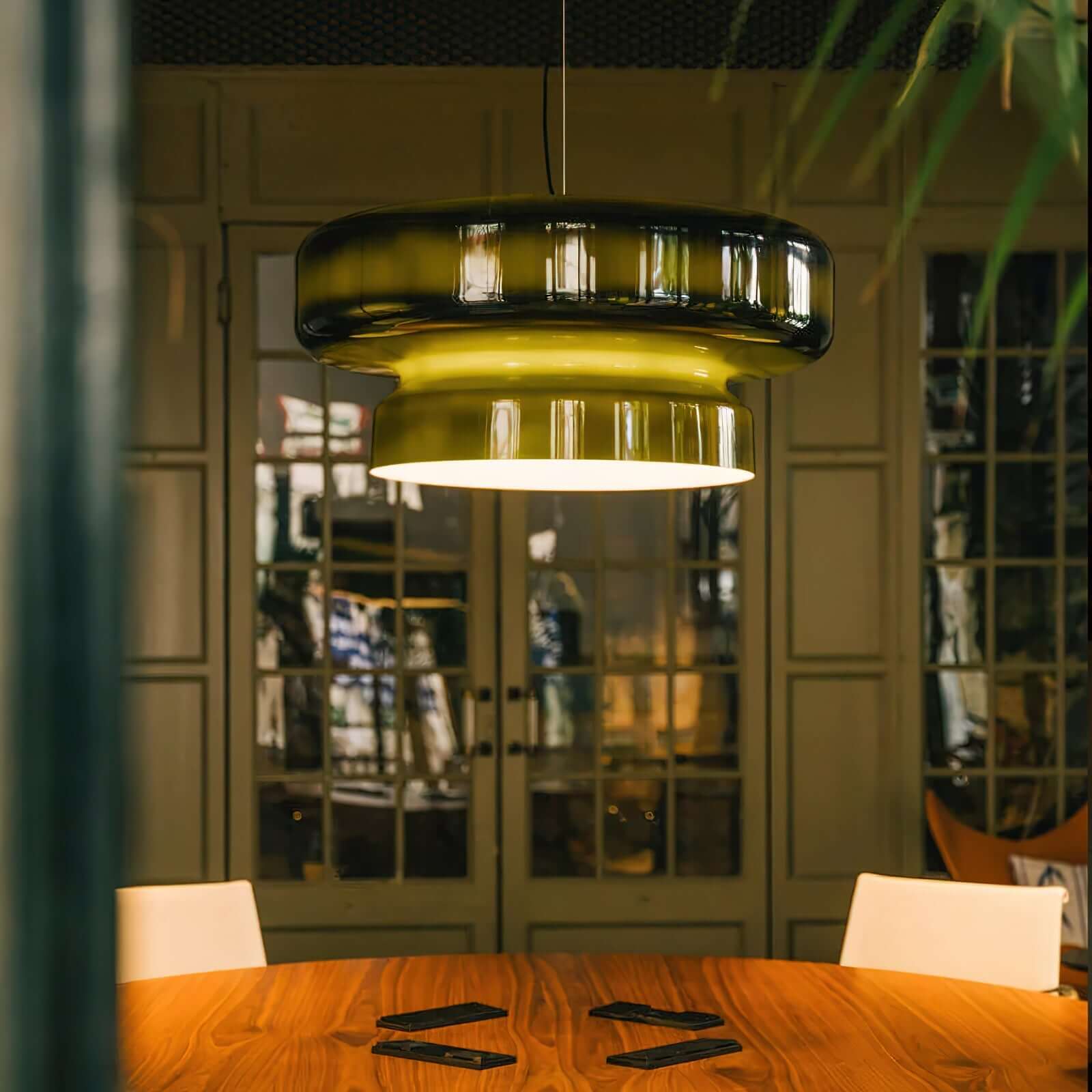 Bohemian Style Pendant Light - Glass & Metal LED