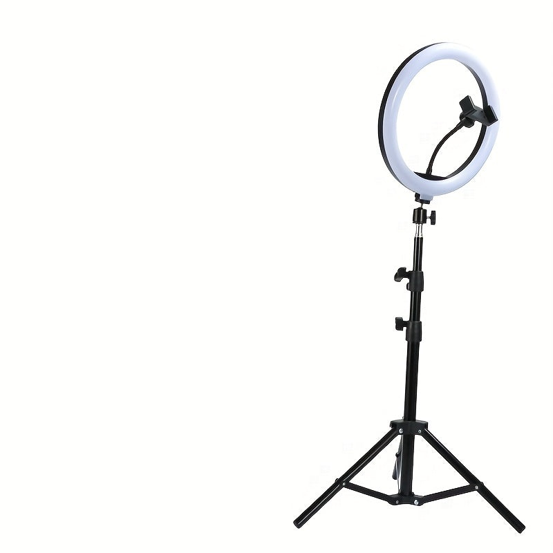 LED Ring Light with Tripod and Phone Holder - For Perfect Selfies and Video Recordings