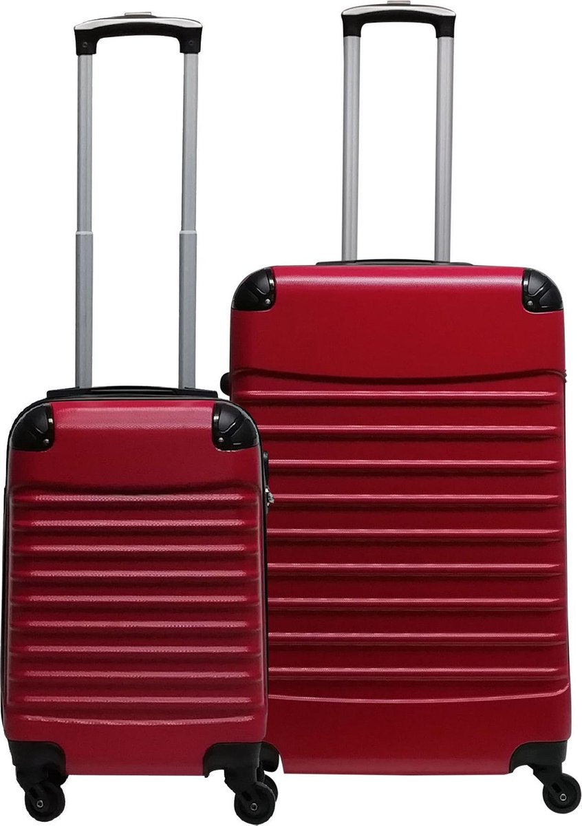 2-Piece Hard Shell Luggage Set – Siena Rosso