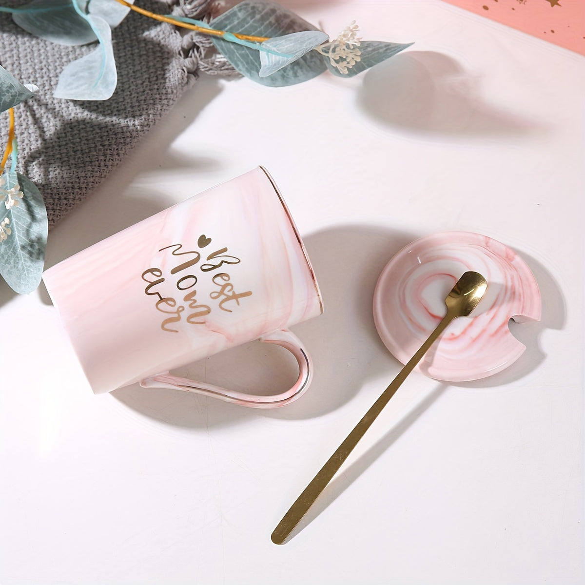 Marble Mug Set with Gold Print – The Perfect Mother’s Day Gift