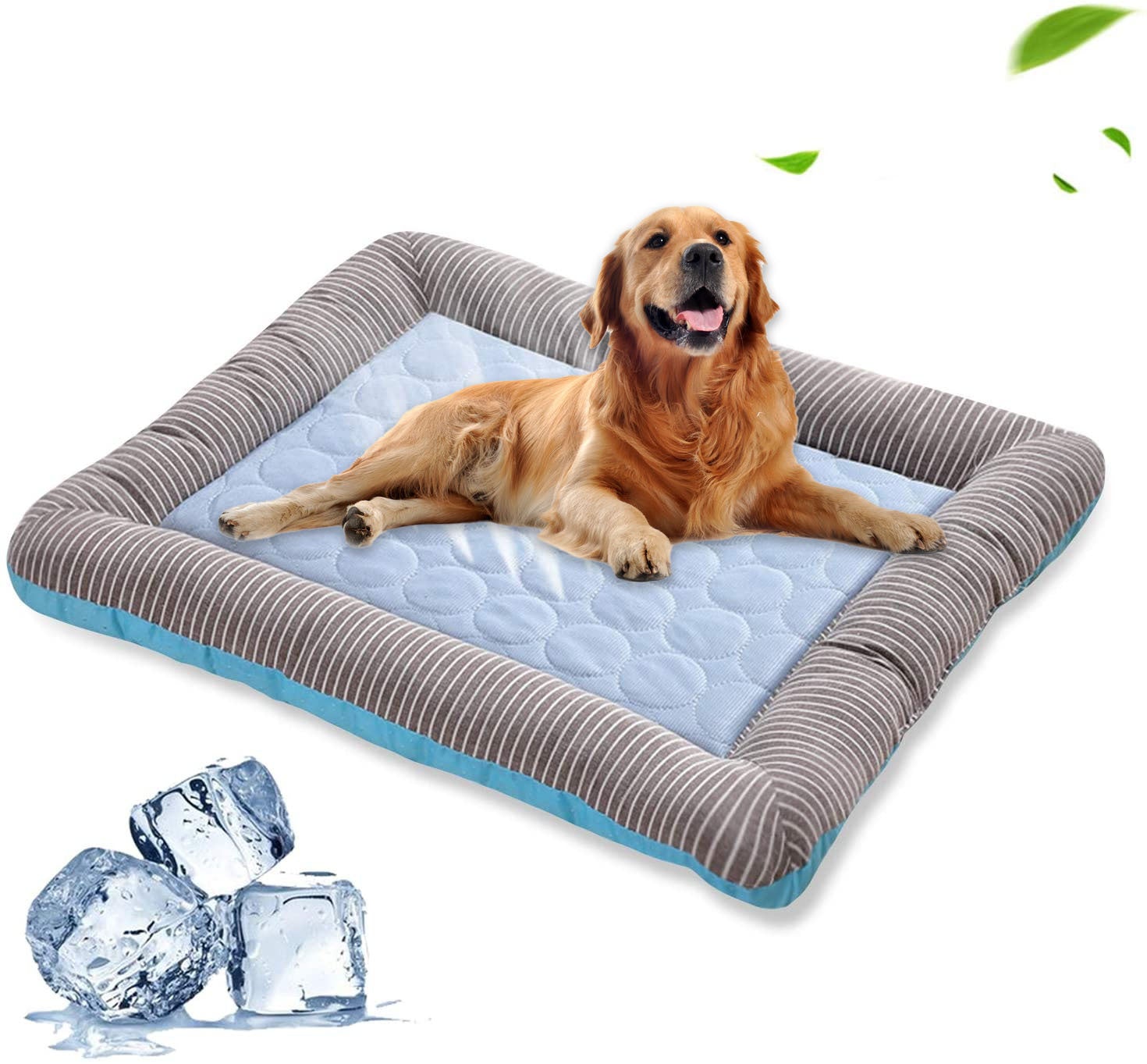 Cooling Pet Mat for Dog or Cat – Summer Cool Mat Made of Ice Silk in Blue or Pink