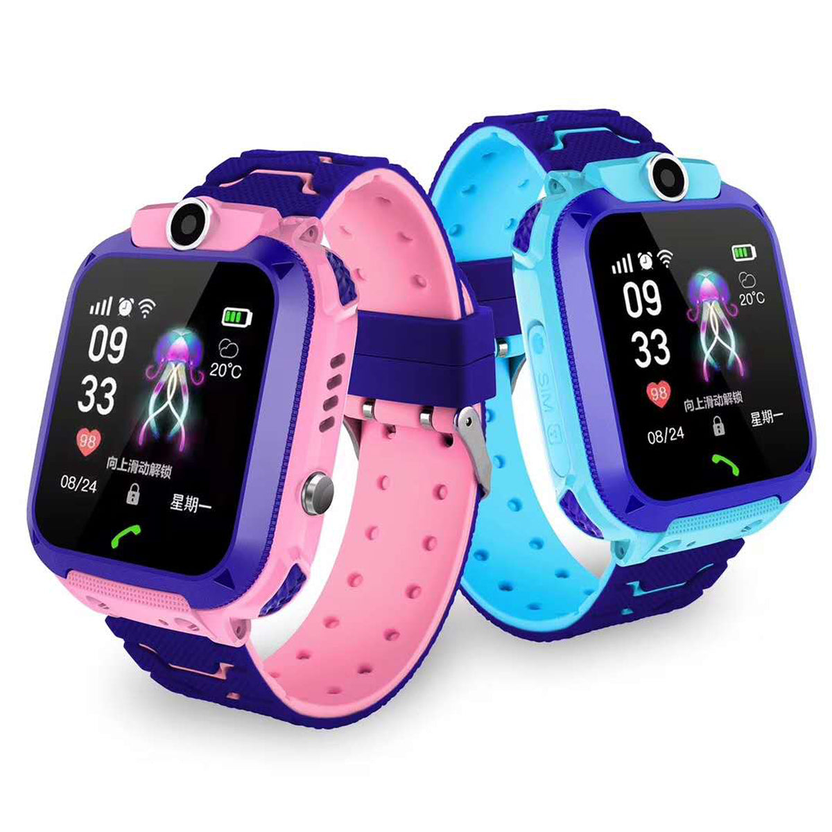 SafeWatch Kids – Waterproof Smartwatch with Location Tracking, SOS Function, and Anti-Loss Protection for Children