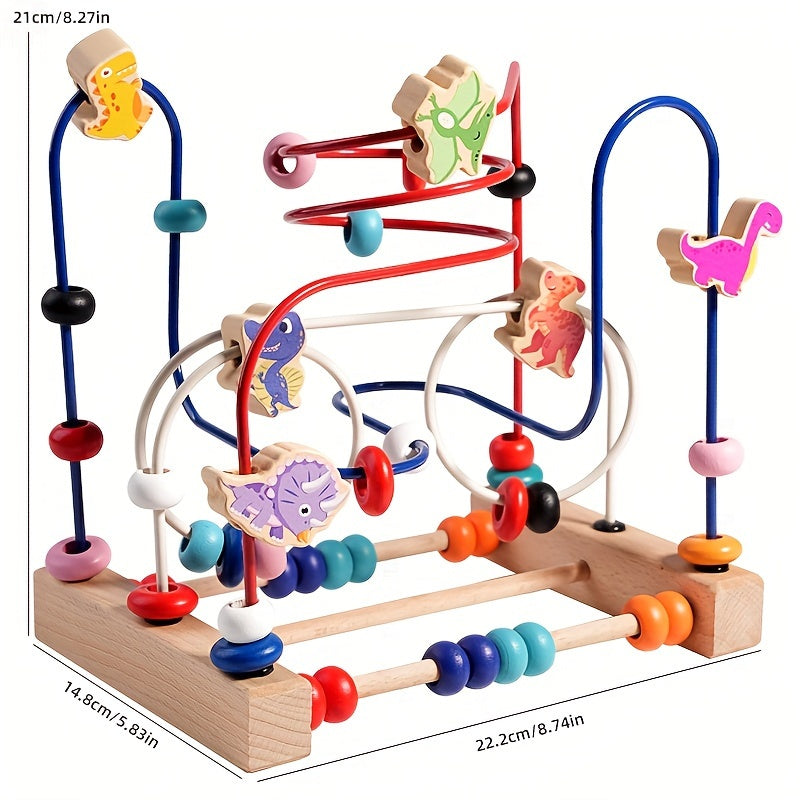 Educational Wooden Bead Maze - For Fine Motor Skills