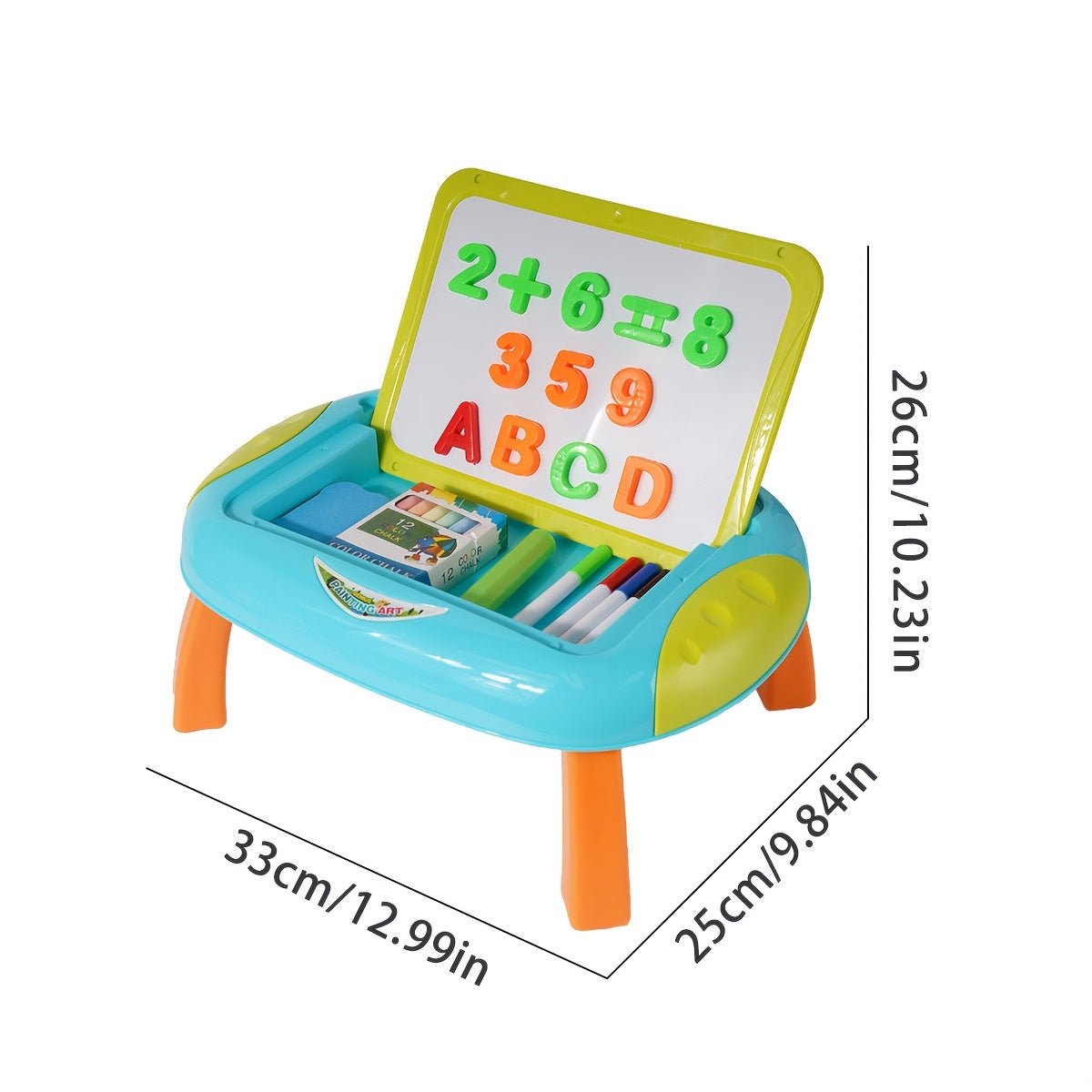 Educational Drawing Board for Children – Double-Sided with Magnetic Numbers and Letters for Creative Learning