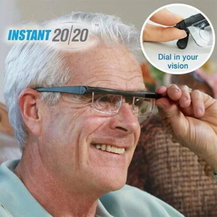 Adjustable Focus Glasses for Near and Distant Vision