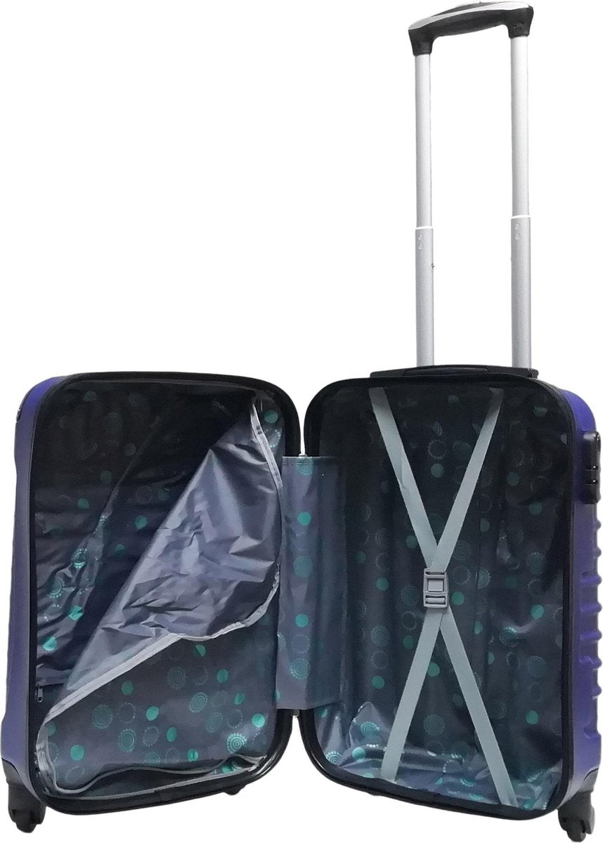 2-Piece Dark Blue Hard Shell Luggage Set – Monaco
