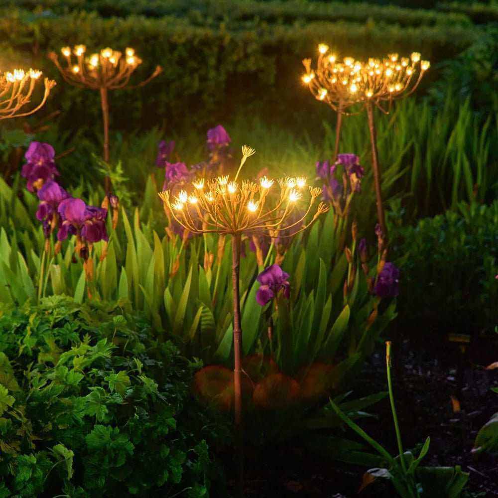 Solar Garden Lights - Botanical Design