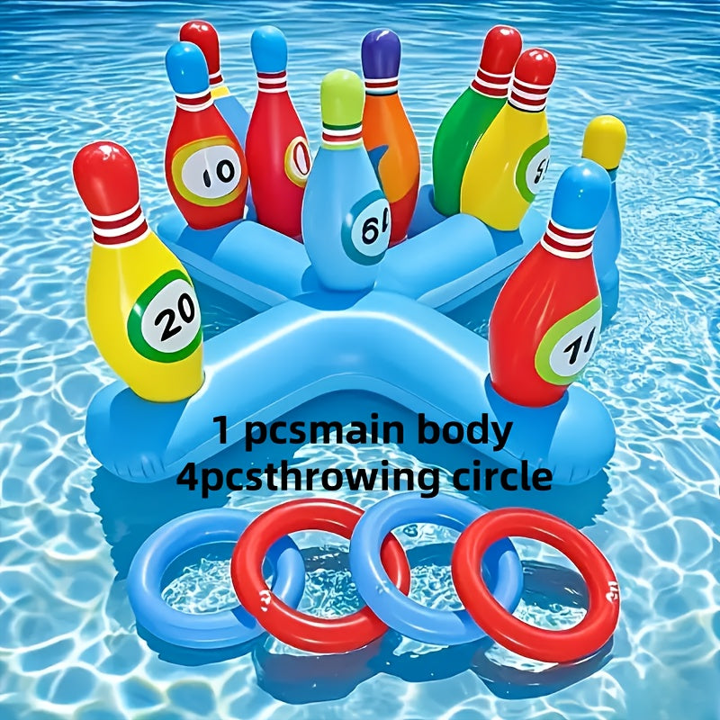 Inflatable Water Bowling Set – Fun Pool Game for Everyone