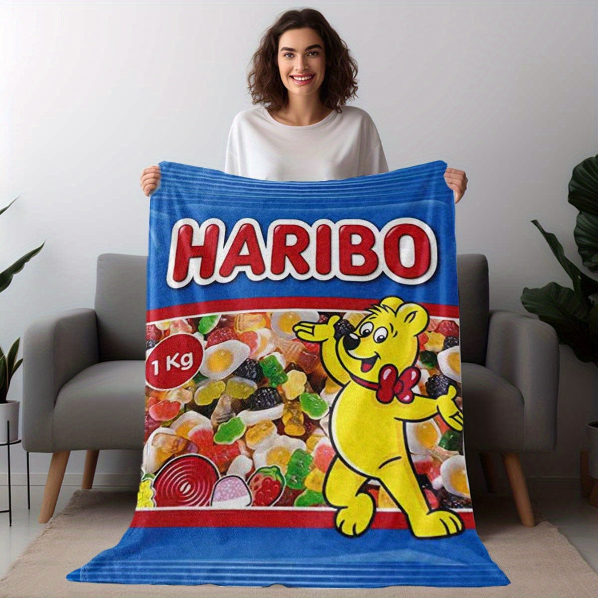 Haribo Sweets Blanket – Soft and Colourful for Children
