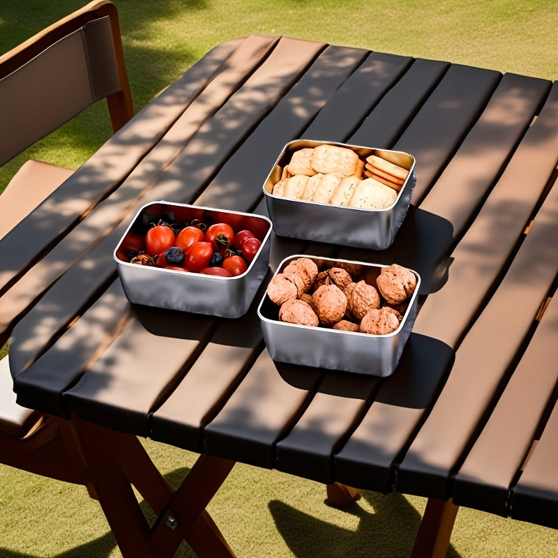 7-Piece Stainless Steel Food Storage Set – Leakproof and Stackable Containers for Home or Outdoor