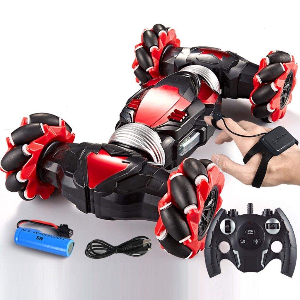 Remote-Controlled Stunt Car with Hand Motion Sensor – 360° Action & Gesture Control