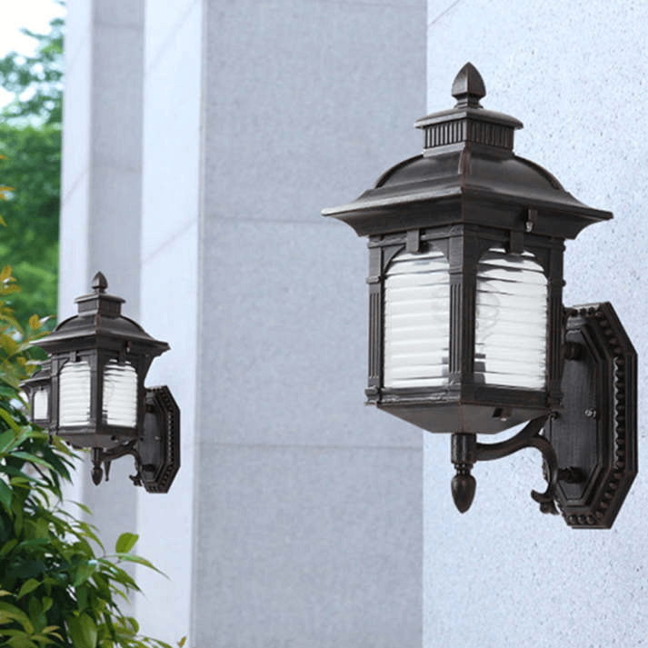 Wall Lamp Outdoor - Antique Glass Design