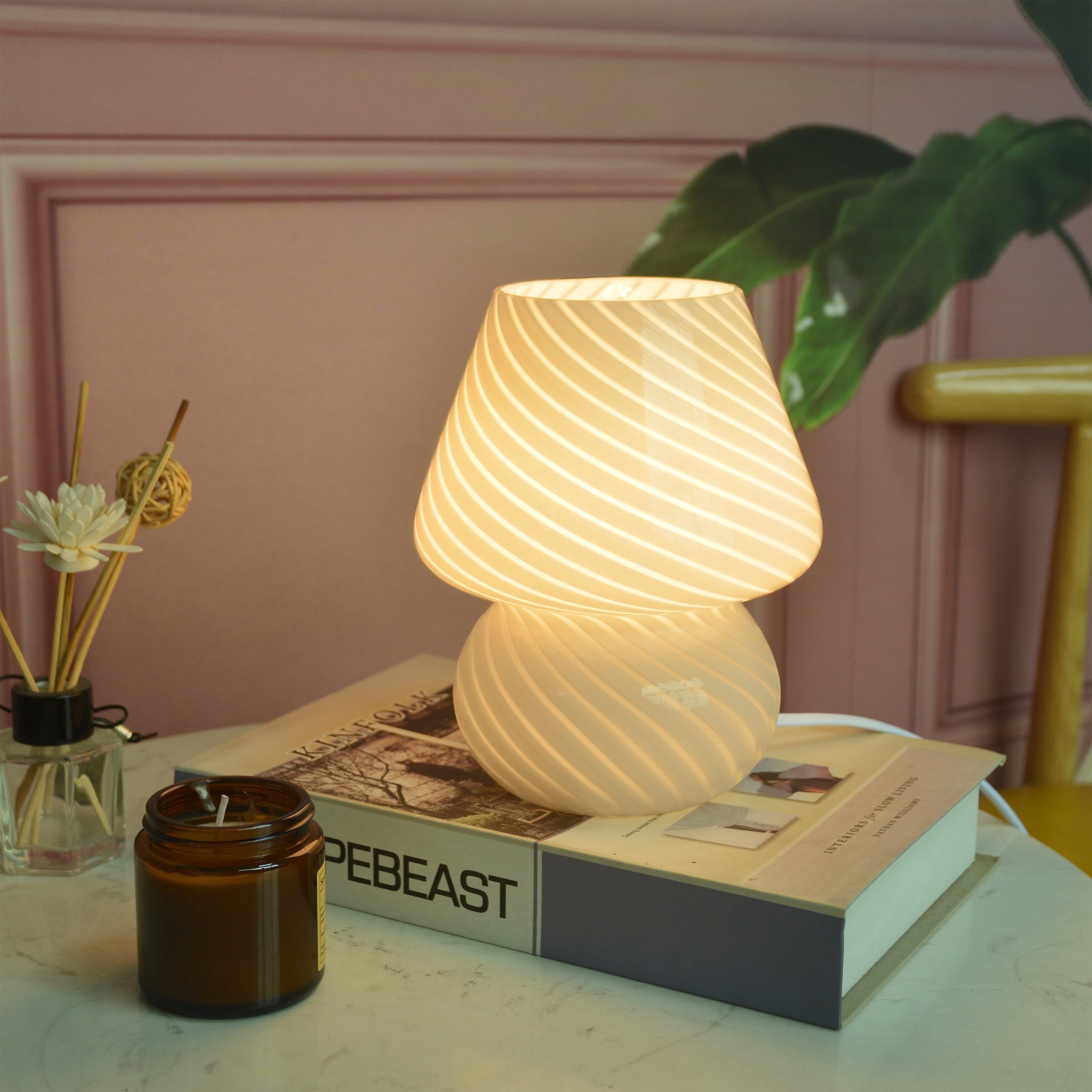 Striped Table Lamp - Atmospheric and Timeless Design