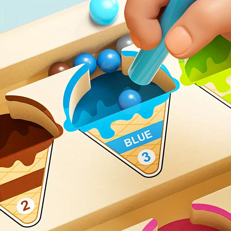 Magnetic Ice Maze Puzzle - Colourful Educational Toy for Children Aged 3 and Up