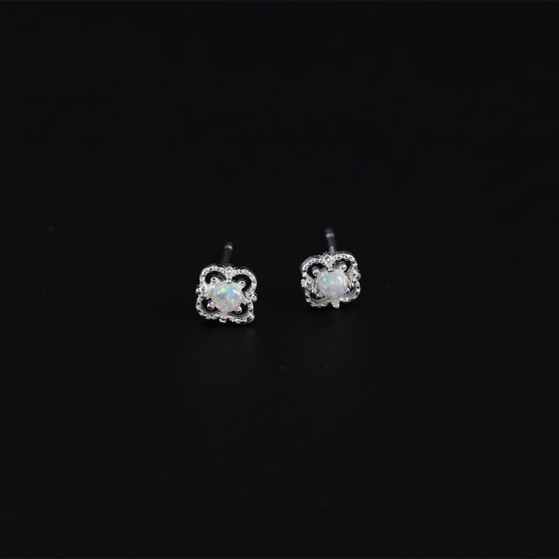 Delicate Vintage Earrings with Opal – Seraphina
