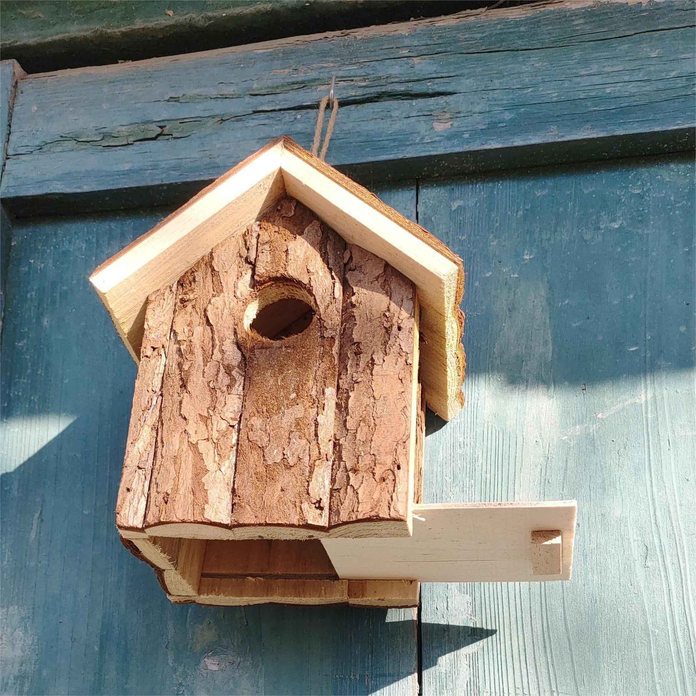Rustic Wooden Birdhouse – A Cosy Home for Garden Birds