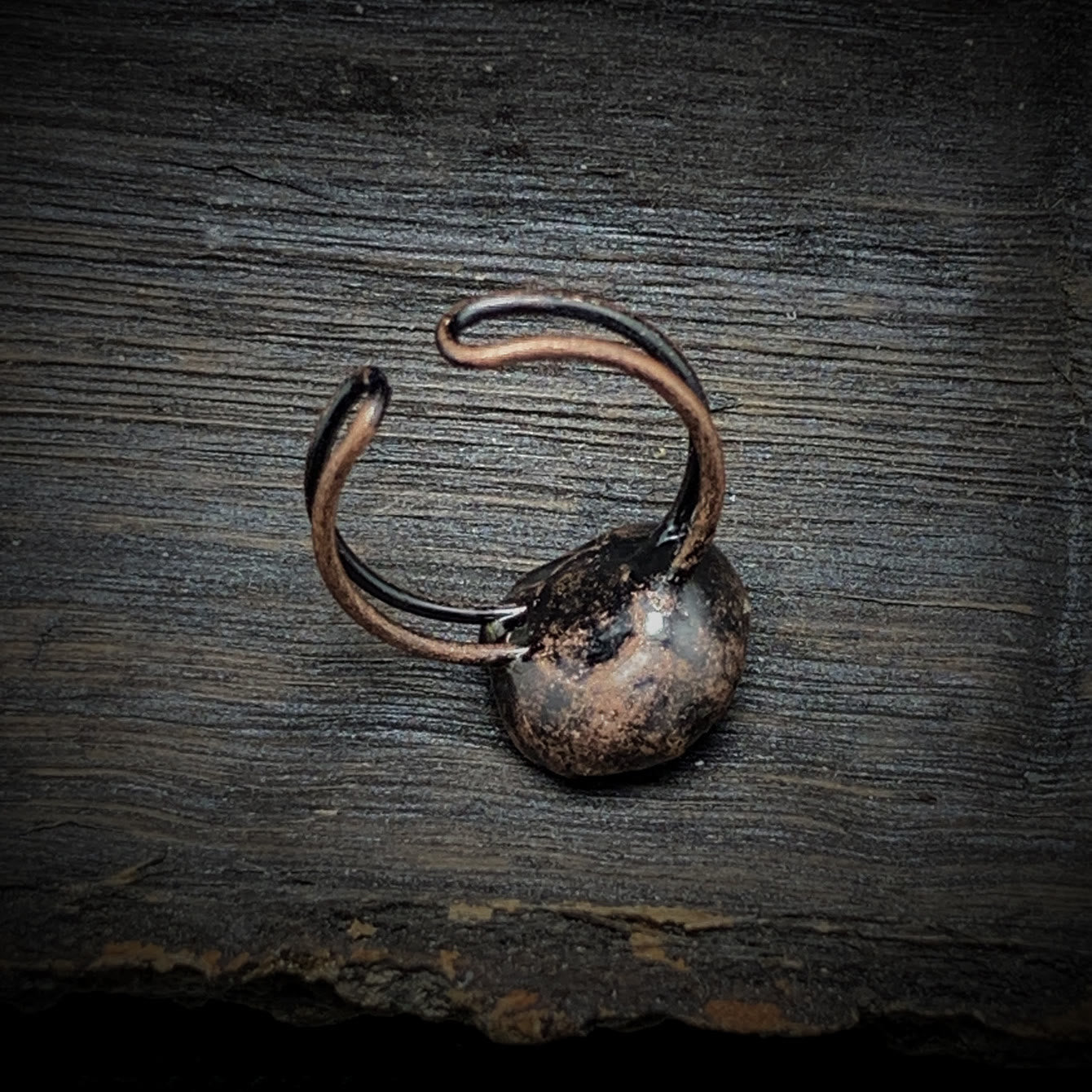 Natural Raw Stone Birth Ring – Selina