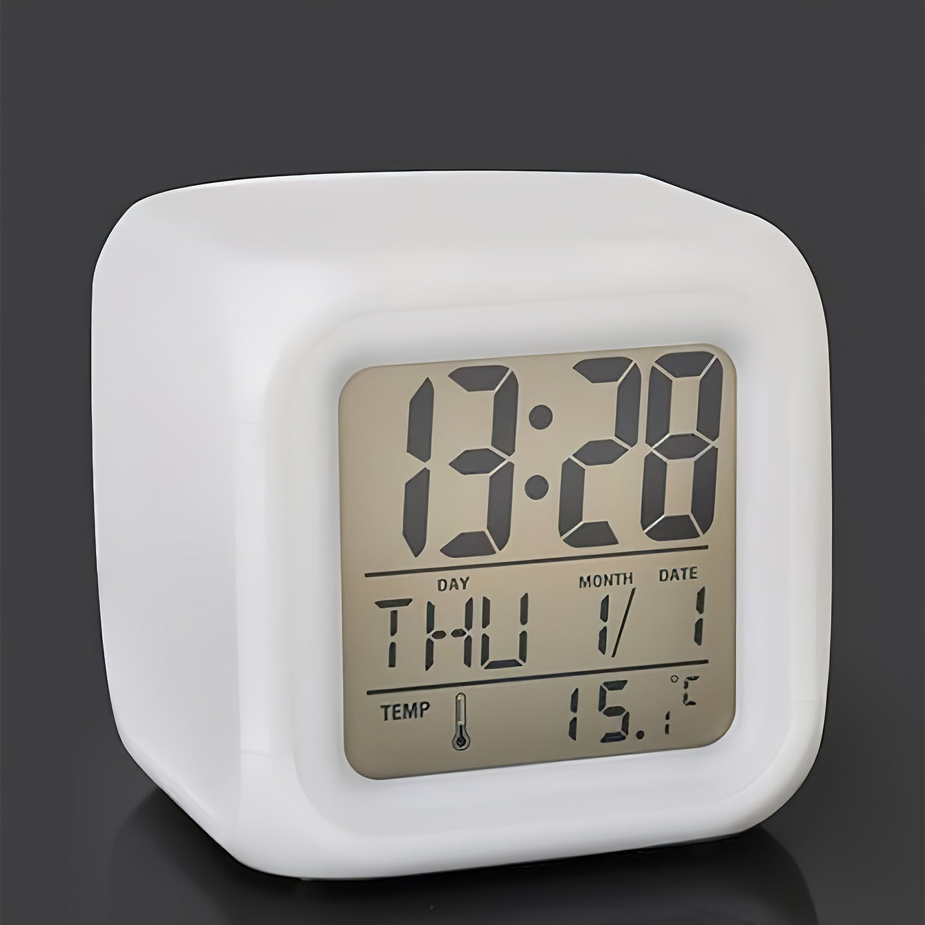 LED Digital Alarm Clock with Temperature Display – Silent and Luminous for Any Room