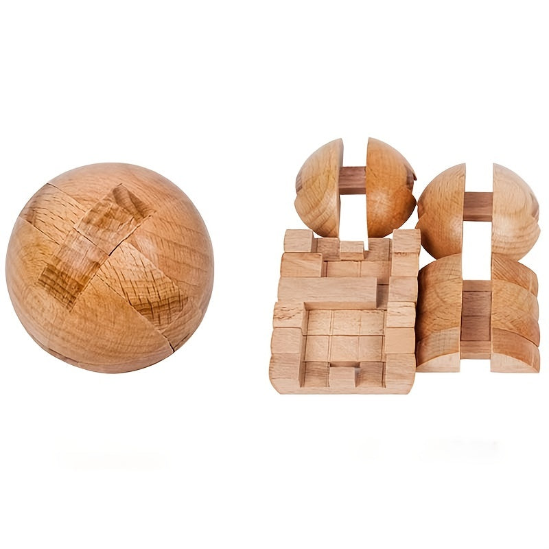 Wooden Puzzle Challenge – Learning and Playing Together