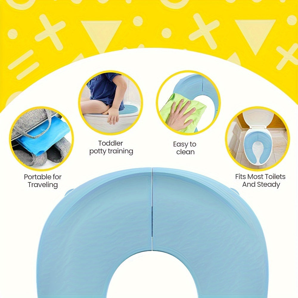 Travel-Friendly Potty Seat for Children – Portable and Non-Slip for Easy Toilet Use