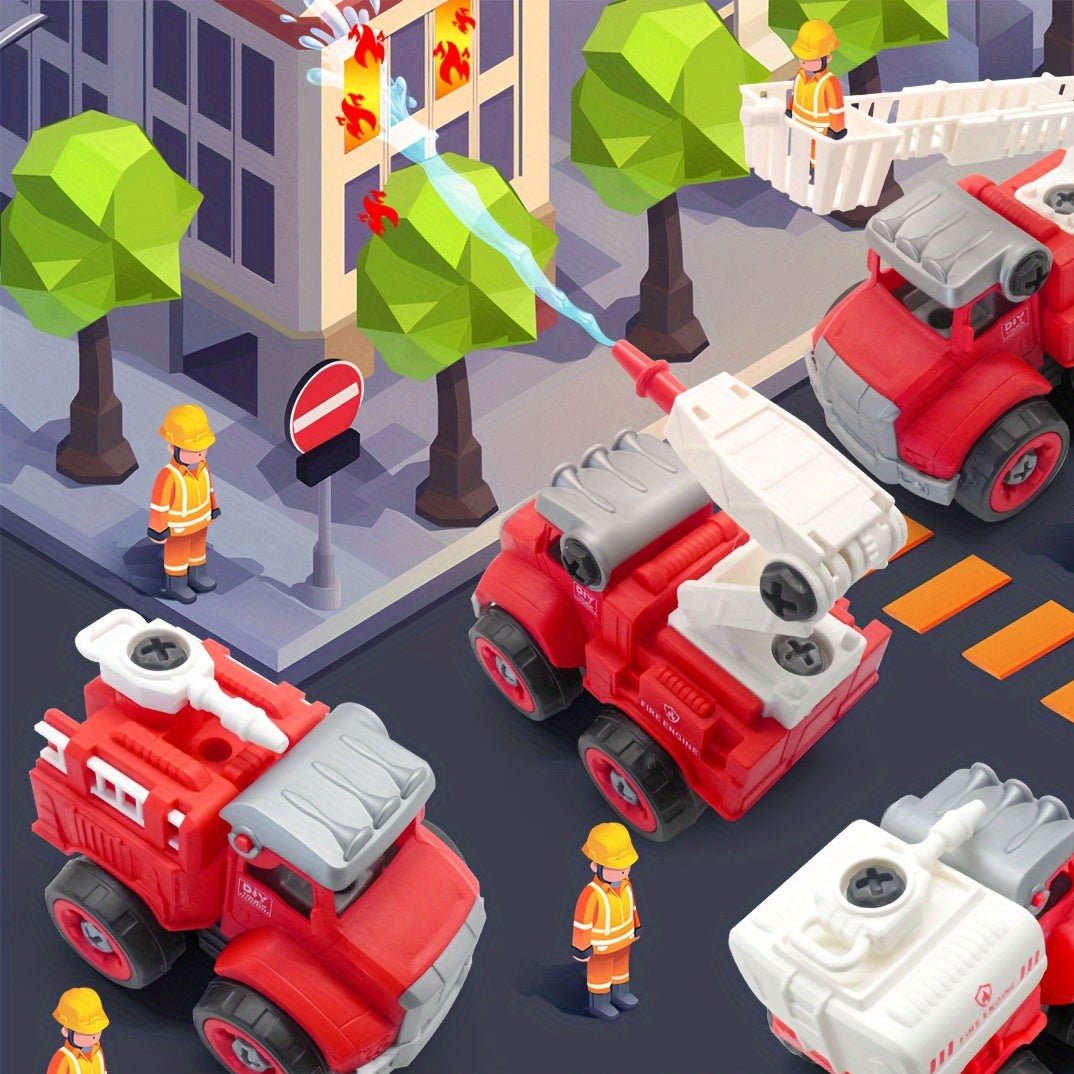 Firefighter Heroes Construction Set - Build Your Own Fire Engines and Save the Day
