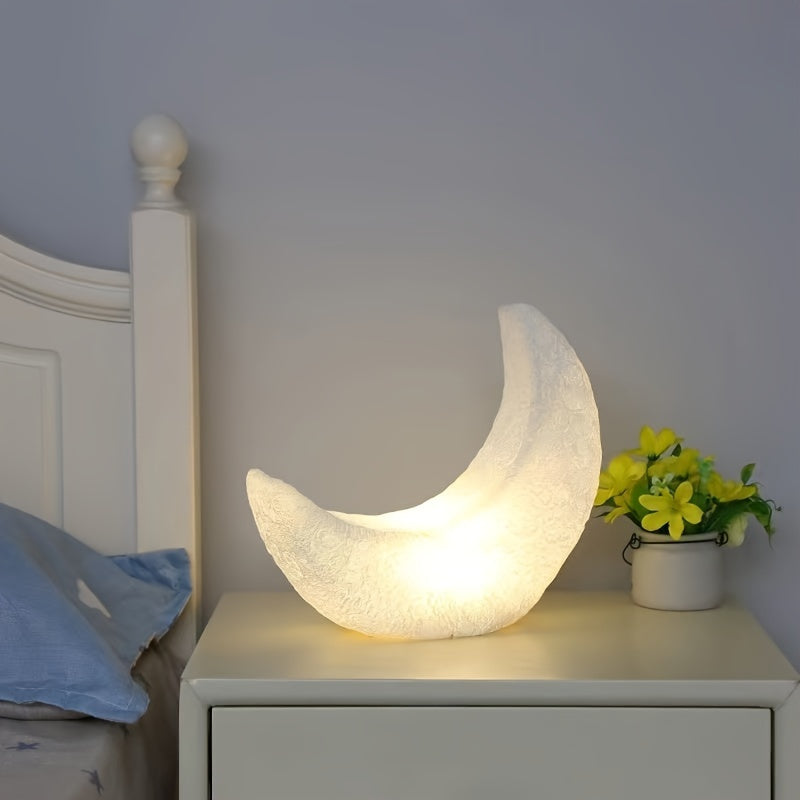 Art Deco Style Half Moon Night Light – Battery Operated with Switch